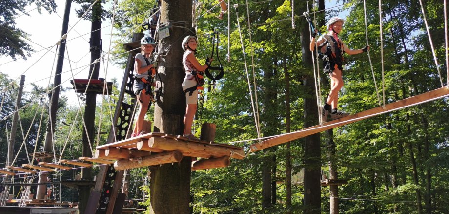 Ausflug zum Kletterpark