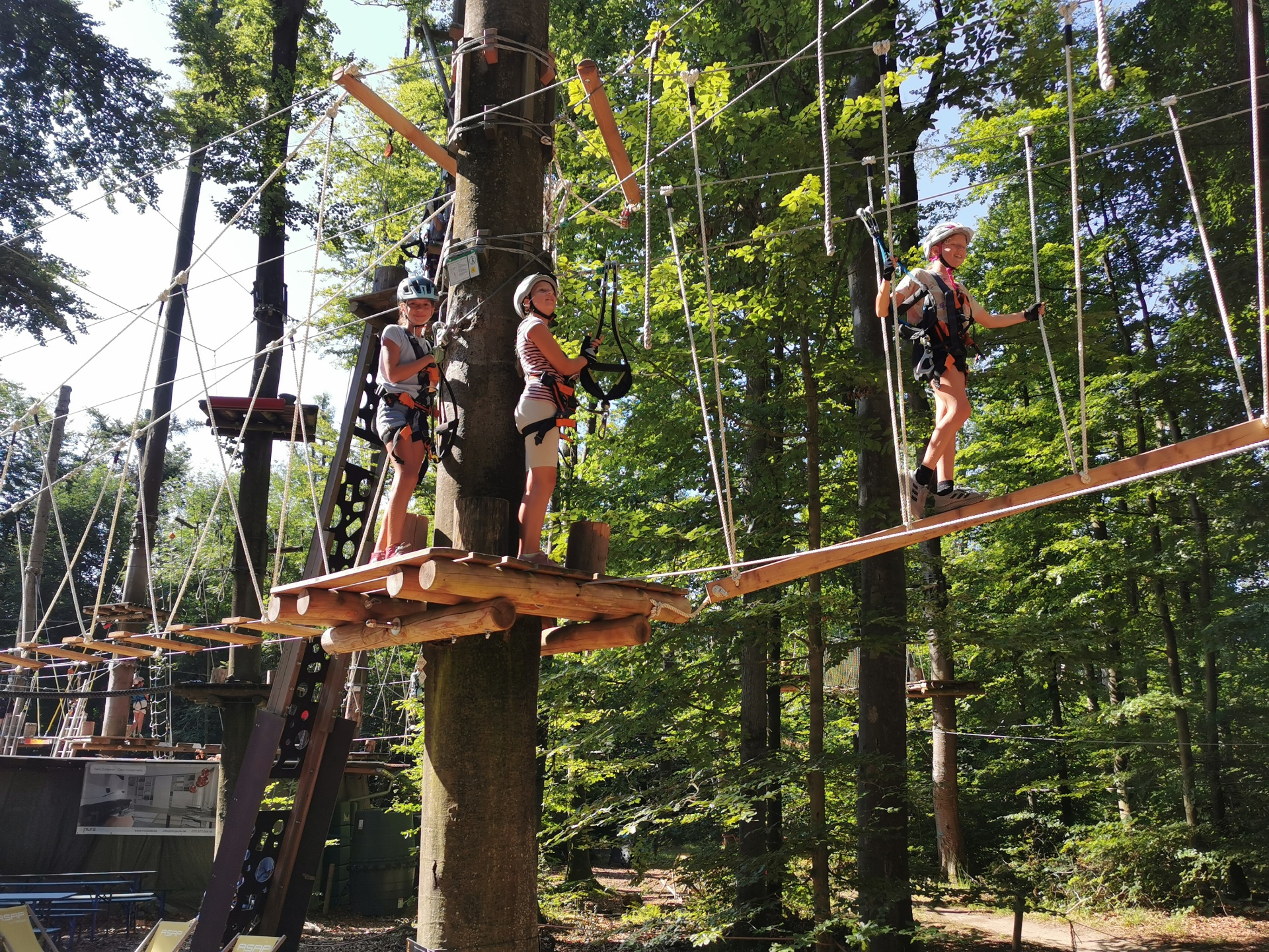 Ausflug zum Kletterpark