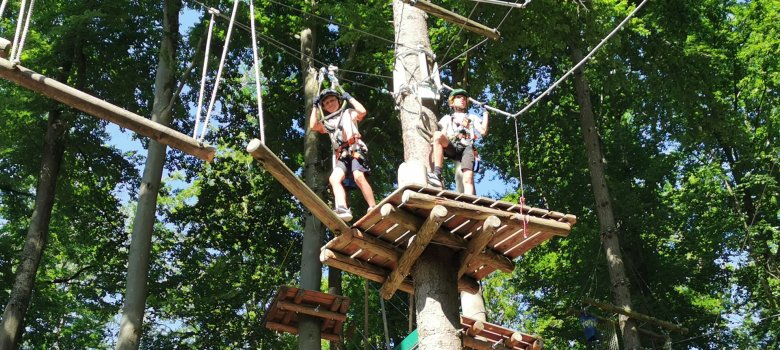 Ausflug zum Kletterpark