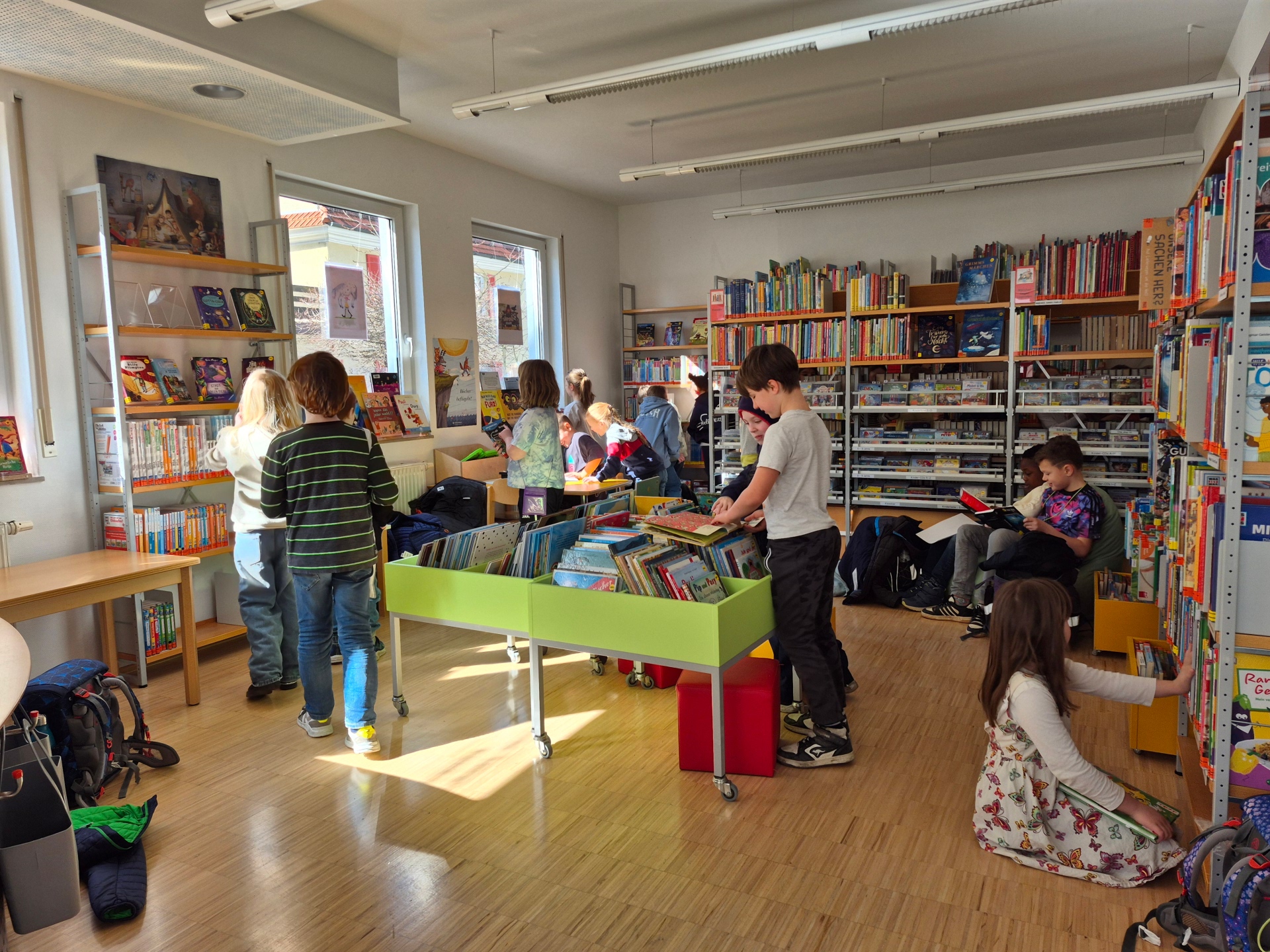 Besuch in der Mediathek