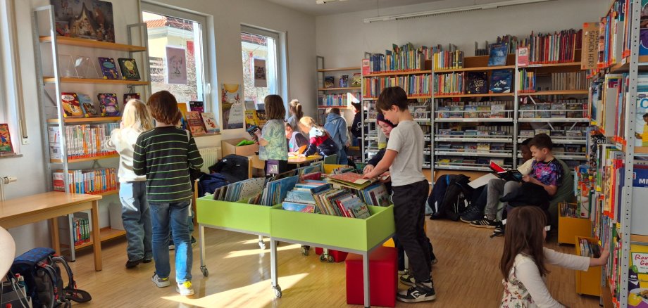 Besuch in der Mediathek