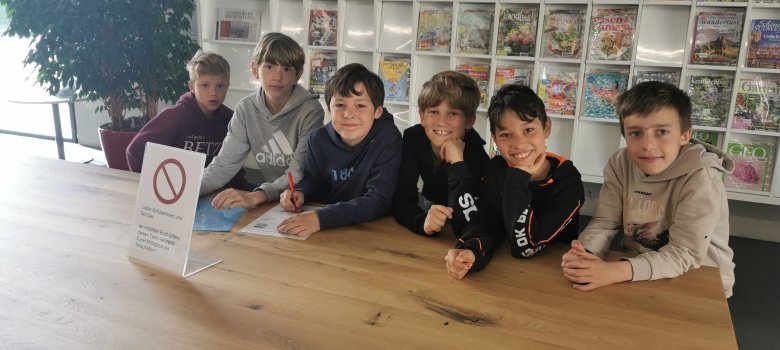 Besuch in der Mediathek