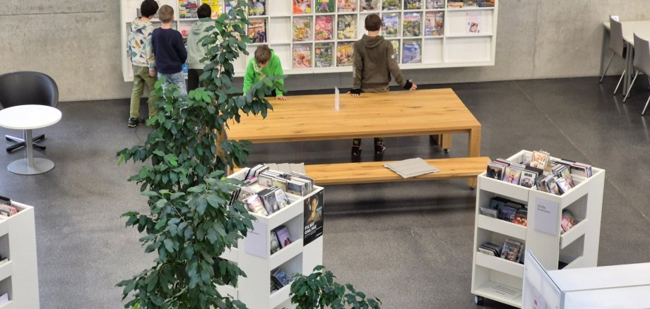 Besuch in der Mediathek
