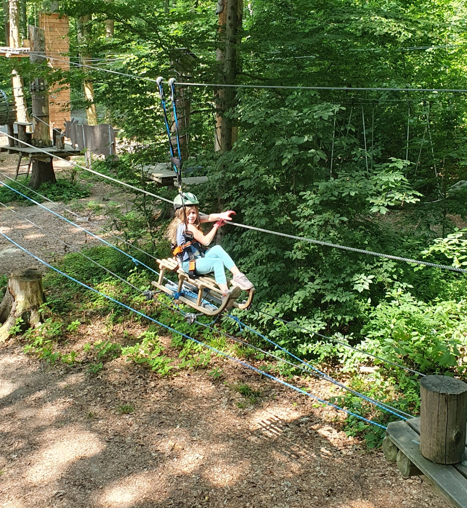 Ausflug zum Kletterpark