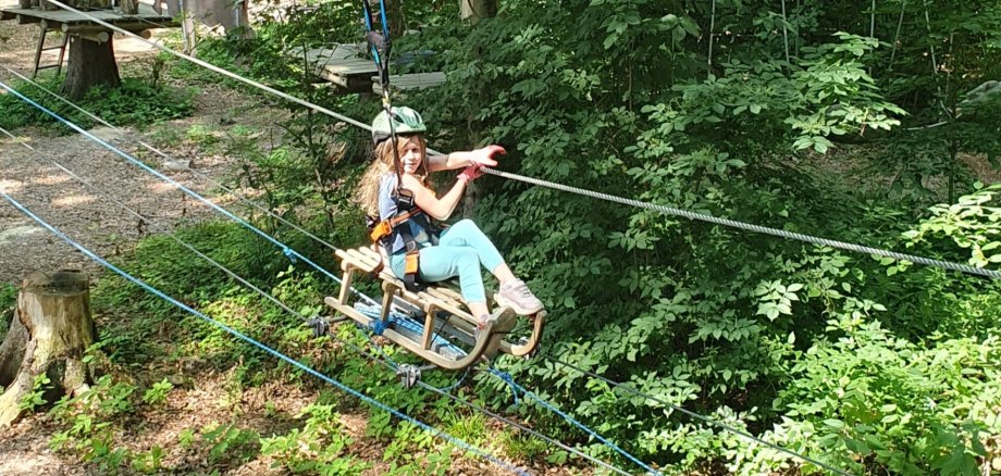 Ausflug zum Kletterpark