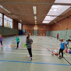 Mädchen-Fußballtraining