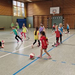 Mädchen-Fußballtraining