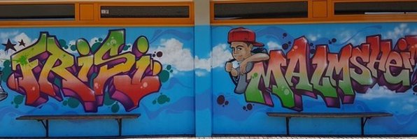 Graffiiti Schulturnhalle
