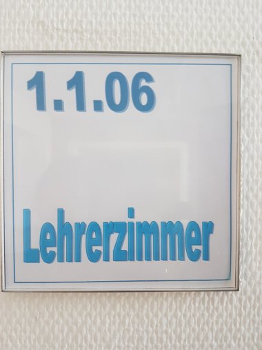 Türschild Lehrerzimmer