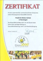 Klasse2000 Zertifikat
