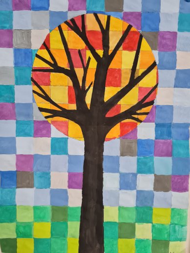 Kunstwerk Kl.4 Baum